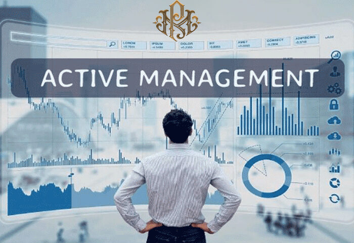 What is the concept of active management in trading?